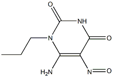 6-AMINO-5-NITROSO-1-PROPYL-1H-PYRIMIDINE-2,4-DIONE 结构式