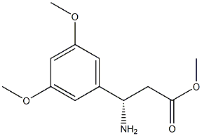 (S)-3-氨基-3-(3,5-二甲氧基苯基)丙酸甲酯 结构式