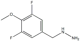 3,5-DIFLUORO-4-METHOXY-BENZYL-HYDRAZINE 结构式