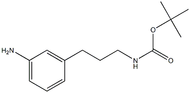 3-(3-TERT-BUTOXYCARBONYLAMINOPROPYL)ANILINE 结构式