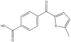 4-(5-METHYL-2-THENOYL)BENZOIC ACID 结构式