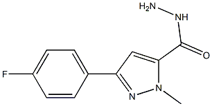 3-(4-FLUOROPHENYL)-1-METHYL-1H-PYRAZOLE-5-CARBOHYDRAZIDE 结构式