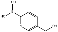 (5-(羟甲基)吡啶-2-基)硼酸 结构式