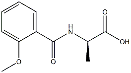 (2R)-2-[(2-METHOXYBENZOYL)AMINO]PROPANOIC ACID 结构式