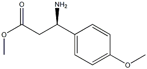 (R)-3-氨基-3-(4-甲氧基苯基)丙酸甲酯 结构式