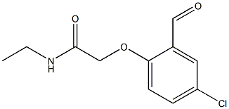 2-(4-Chloro-2-formylphenoxy)-N-ethylacetamide 结构式