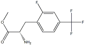 METHYL (2S)-2-AMINO-3-[2-FLUORO-4-(TRIFLUOROMETHYL)PHENYL]PROPANOATE 结构式