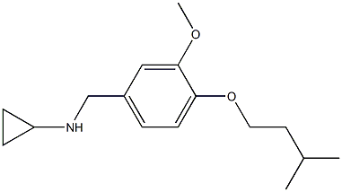 (1S)CYCLOPROPYL[3-METHOXY-4-(3-METHYLBUTOXY)PHENYL]METHYLAMINE 结构式