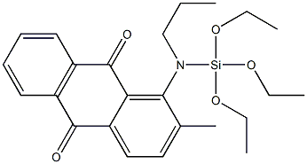 1-(TRIETHOXYSILYLPROPYLAMINO)-2-METHYLANTHRAQUINONE 结构式