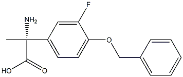 (2R)-2-AMINO-2-[3-FLUORO-4-(PHENYLMETHOXY)PHENYL]PROPANOIC ACID 结构式