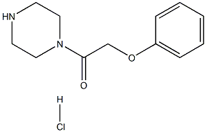 2-PHENOXY-1-PIPERAZIN-1-YL-ETHANONE HCL 结构式