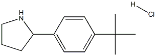 2-(4-TERT-BUTYL-PHENYL)-PYRROLIDINE HYDROCHLORIDE 结构式