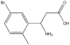 3-AMINO-3-(5-BROMO-2-METHYL-PHENYL)-PROPIONIC ACID 结构式