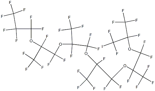 1-IODO-PERFLUORO(2,5,8,11,14-PENTAMETHYL-3,6,9,12,15-PENTAOXAOCTADECANE) 结构式