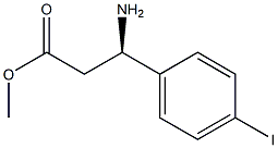 METHYL (3R)-3-AMINO-3-(4-IODOPHENYL)PROPANOATE 结构式