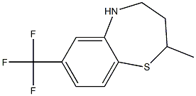 2-METHYL-7-(TRIFLUOROMETHYL)-2,3,4,5-TETRAHYDRO-1,5-BENZOTHIAZEPINE 结构式