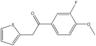 3'-Fluoro-4'-methoxy-2-thienylacetophenone 结构式
