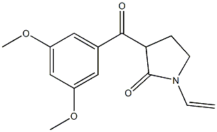3-(3,5-DIMETHOXY-BENZOYL)-1-VINYL-PYRROLIDIN-2-ONE 结构式