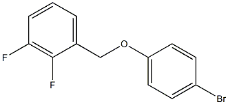 4-BROMOPHENYL-(2,3-DIFLUOROBENZYL)ETHER 结构式
