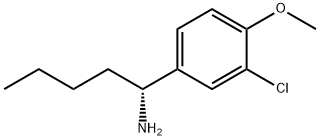 (1R)-1-(3-CHLORO-4-METHOXYPHENYL)PENTYLAMINE 结构式