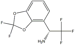 (1R)-1-(2,2-DIFLUOROBENZO[D]1,3-DIOXOLEN-4-YL)-2,2,2-TRIFLUOROETHYLAMINE 结构式