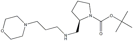 (R)-1-BOC-2-([(MORPHOLIN-4-YLPROPYL)-AMINO]-METHYL)-PYRROLIDINE 结构式