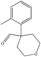 4-(2-甲基苯基)四氢吡喃-4-甲醛 结构式