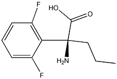 (2S)-2-AMINO-2-(2,6-DIFLUOROPHENYL)PENTANOIC ACID 结构式