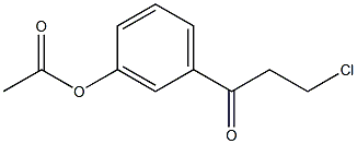 3'-Acetoxy-3-chloropropiophenone 结构式