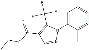ETHYL 5-(TRIFLUOROMETHYL)-1-O-TOLYL-1H-PYRAZOLE-4-CARBOXYLATE 结构式