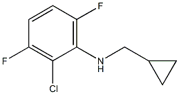 (1R)(2-CHLORO-3,6-DIFLUOROPHENYL)CYCLOPROPYLMETHYLAMINE 结构式