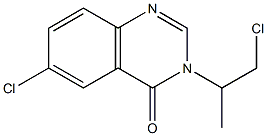 6-CHLORO-3-(2-CHLORO-1-METHYL-ETHYL)-3H-QUINAZOLIN-4-ONE 结构式