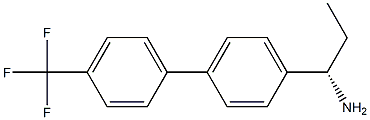 (1S)-1-(4-[4-(TRIFLUOROMETHYL)PHENYL]PHENYL)PROPYLAMINE 结构式