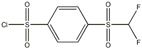 4-[(DIFLUOROMETHYL)SULFONYL]BENZENESULFONYL CHLORIDE 结构式