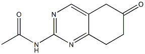 N-(5,6,7,8-TETRAHYDRO-6-OXO-2-QUINAZOLINYL)ACETAMIDE 结构式