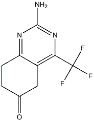 2-AMINO-5,6,7,8-TETRAHYDRO-6-OXO-4-(TRIFLUOROMETHYL)QUINAZOLINE 结构式