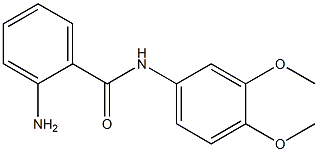 2-AMINO-N-(3,4-DIMETHOXYPHENYL)BENZAMIDE 结构式