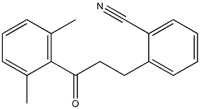 3-(2-CYANOPHENYL)-2',6'-DIMETHYLPROPIOPHENONE 结构式