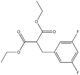 DIETHYL 3,5-DIFLUOROBENZYLMALONATE 结构式