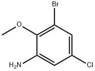 3-溴-5-氯-2-甲氧基苯胺 结构式