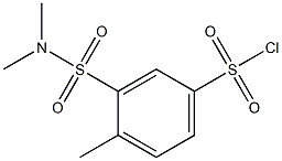 3-[(DIMETHYLAMINO)SULFONYL]-4-METHYLBENZENESULFONYL CHLORIDE 结构式