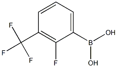 2-FLUORO-3-(TRIFLUOROMETHYL)PHENYLBORONIC ACID 结构式
