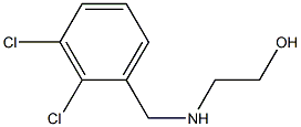 2-((2,3-二氯苄基)氨基)乙烷-1-醇 结构式