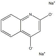 2,4-DIHYDROXYQUINOLINE DISODIUM SALT 结构式