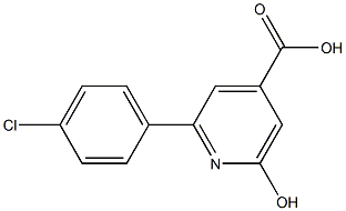 2-(4-CHLOROPHENYL)-6-HYDROXYPYRIDINE-4-CARBOXYLIC ACID 结构式