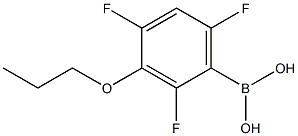 3-PROPOXY-2,4,6-TRIFLUOROPHENYLBORONIC ACID 结构式