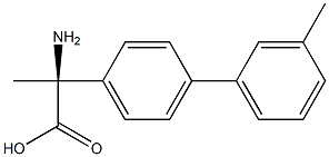 (2S)-2-AMINO-2-[4-(3-METHYLPHENYL)PHENYL]PROPANOIC ACID 结构式