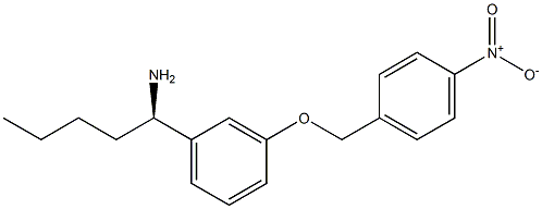 (1R)-1-(3-[(4-NITROPHENYL)METHOXY]PHENYL)PENTYLAMINE 结构式