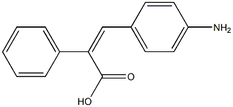 BENZENEACETIC ACID, ALPHA-[(4-AMINOPHENYL)METHYLENE]- 结构式