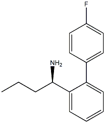 (1R)-1-[2-(4-FLUOROPHENYL)PHENYL]BUTYLAMINE 结构式